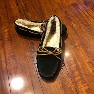 Black Ugg Moccasin Slippers